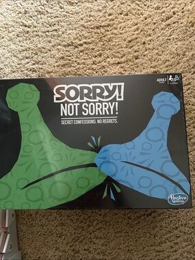 Hasbro Sorry! Not Sorry! Board Game - Green & Blue